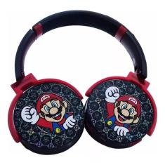 Imagem de Fone Headset sem Fio Bluetooth Super Mario