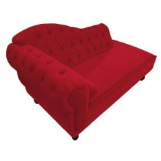 Imagem de Diva Recamier Diana 185cm Lado Direito Suede Vermelho