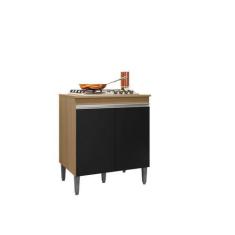 Imagem de Balcão Para Cooktop Andréia 02 Portas E Puxador Perfil Embutido - Amên