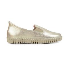 Imagem de Tênis Feminino Bottero Slip On Casual Couro Dourado - 354310-Feminino