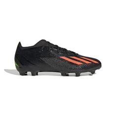 Imagem de adidas Tênis de futebol masculino X Speedportal.2 Firm Ground – Confortável, estável, cabedal de malha leve, sola firme, design ambientalmente consciente, Core Black/Solar Red/Solar Green, 42