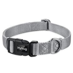 Imagem de Coleira básica resistente regular clássica Hyhug Pets para cães grandes e médios e pequenos, design exclusivo com ajuste de gatilho (fivela)