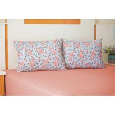 Imagem de Jogo Lençol Casal Doce Vida France 3 Peças Algodão Rosa