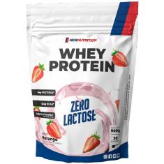 Imagem de Whey Protein Concentrado Zero Lactose Morango 900g NEWNUTRITION-Unissex
