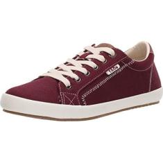 Imagem de Taos Tênis feminino Star – estilo icônico com design de lona para aventuras diárias – cadarço de ajuste personalizado e palmilha removível premium com suporte de arco para conforto o dia todo,