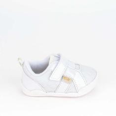 Imagem de Tênis Bebê Feminino Casual Kidy Colors Calce Fácil Branco