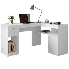 Imagem de Mesa para Computador de canto Nilo Buriti / Off White - Caemmun