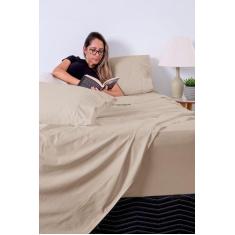 Imagem de Lençol De Solteiro 3 Peças 600 Fios Egipicios - Outcasa Confecções