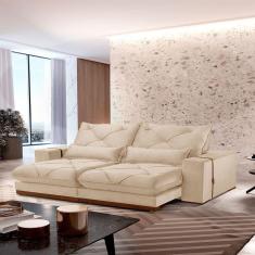 Imagem de Sofá Turim Linho 02 Módulos De 90cm B25cm Meu Sofá Online A294 Linho Creme