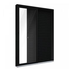 Imagem de Porta De Alum nio De Correr 215x150cm 3 Folhas Com Vidro Luca