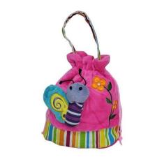 Imagem de Bolsa de Mão Colorida de Pelúcia com Borboleta - Taimes, Rosa