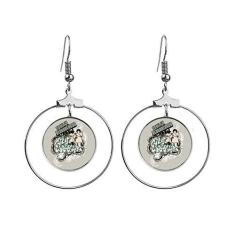 Imagem de Graffiti Street Culture Menino Elegante Brincos de Argola Pendente Joias Círculo