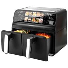 Imagem de Air Fryer 7.5L Com Painel Digital, Cesto Duplo Antiaderente E 10 Receitas Incluídas, 110V 2200W, Chefrobot Gl-Af1707, Preta