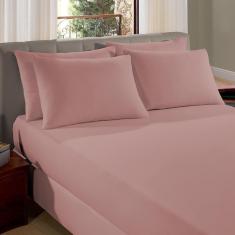 Imagem de Jogo De Cama Casal Malha 3 Pcs Liso