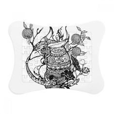 Imagem de Obra-prima chinesa Montanhas Rios Desenho Moldura de quebra-cabeça Decoração Decoração Decoração Enfeite de Jogo