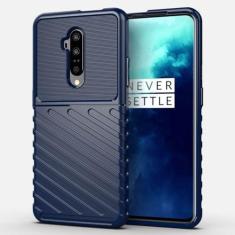 Imagem de Capas para OnePlus 7T Pro.Caso básico,Botão de pressão flexível / 360 ° Proteção completa,Sensação arenácea