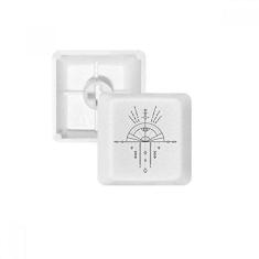 Imagem de Totem Pattern Geometria Fan Alienígena Teclado Mecânico PBT Kit de Atualização para Jogos