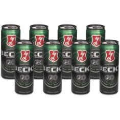 Imagem de Cerveja Becks Puro Malte Lager Lata 350ml - 8 Unidades