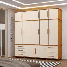 Imagem de Guarda Roupa 6 Gavetas 5 Portas Londres MDF Casal Industrial