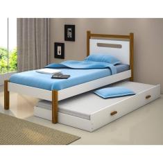 Imagem de Cama Solteiro com Cabeceira e Auxiliar Helo