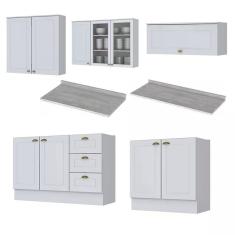 Imagem de Cozinha Completa Americana 7 Peças - Móveis Henn Branco hp