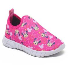 Imagem de Tênis Infantil Escolar Calce Facil Leve Confortável PINK - Annabê Calç