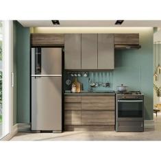 Imagem de Cozinha Compacta Maxxi 6 Pt 4 Gv Nogal - Kappesberg