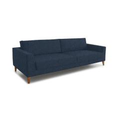 Imagem de Sofá 3 Lugares Benjamin Linho Azul 210 cm