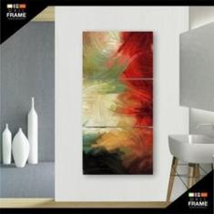 Imagem de Quadro Decorativo Abstrato para Hall 3 Peças para Hall