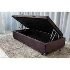 Imagem de Cama Box Baú Solteiro 88 X 188 Sllep Camas-Marrom - Sleep Camas