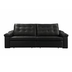 Imagem de Sofá Retrátil Reclinável Houston 2,4m csr Studio Veludo Preto