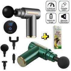 Imagem de Kit Massageador Elétrico Portátil Muscular Liberação Miofascial + Crem