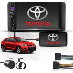 Imagem de Kit Multimídia Mp5 2 Din Bt Espelha Toyota Corolla Fielder - First Opt