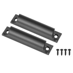 Imagem de PATIKIL Alça de elevação de faixa de janela 7,6 cm, 2 peças de liga de alumínio, puxador de dedo com orifício central para gaveta com parafuso para janela deslizante, armário de cozinha doméstica,