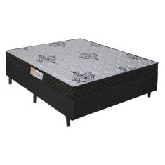 Imagem de Cama Box Casal Colchão Espuma D33 Supreme Gazin + Box Sintético 57x138x188