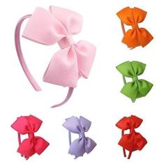 Imagem de 12pcs. Tiara Arquinho Com Laço Lacinho Infantil Bebê Adulto