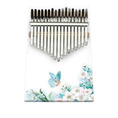 Imagem de Piano de polegar infantil para amantes de música, 17 teclas Kalimba portátil Mbira Sanza Piano de madeira de pinheiro, teclado de percussão de dedo marimba, (18 cm x 13 cm) pintura colorida-G