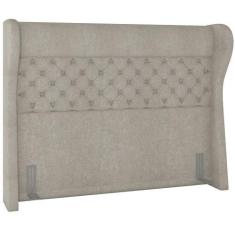 Imagem de Cabeceira Cama Box Queen 160 Cm P05 Madrid Bouclê Creme - Lyam Decor