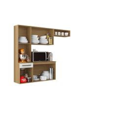 Imagem de Armário de Cozinha com Balcão Compacta Suspensa Carol - Atacama Off White - Aramoveis