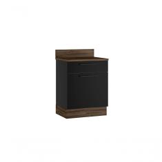 Imagem de Balcão Cozinhas Itatiaia Exclusive 1 Porta E 1 Gaveta Dir Grafite