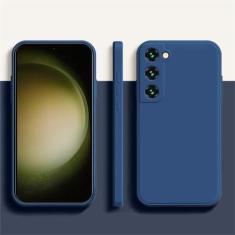 Imagem de Capa de telefone de silicone líquido macio para Samsung Galaxy A52 A32 A52S A13 5G S10 S20 FE S21 22 Ultra 22 S22 PLUS Note10 20 20U, azul escuro, para Note 10 Plus