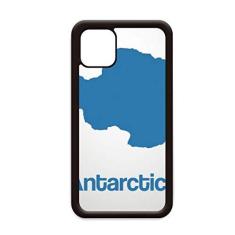 Imagem de Capa com mapa de ilustração azul da Antártica para iPhone 12 Pro Max para Apple Mini Mobile Case Shell