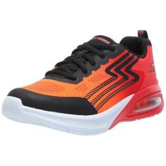 Imagem de Skechers Tênis Microspec Max Advance para meninos, Preto/vermelho, 1 Little Kid