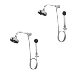 Imagem de Kit 2 Chuveiro Acqua Plus Com Desviador Universal E Ducha Max Cromada Deca