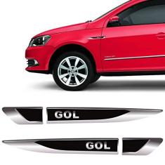 Imagem de Emblema Resinado Aplique Lateral Gol Decorativo Par
