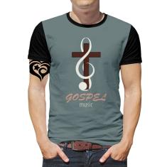 Imagem de Camiseta Jesus PLUS SIZE Gospel criativa Masculina Roupa CC
