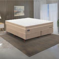 Imagem de Cama Box King Molas Ensacadas Tecnologia Gel Sense,health Protection e Air Flow New York Bege