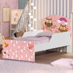 Imagem de Mini Cama Corujinhas E Borboletas Com Colchão