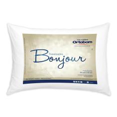 Imagem de Travesseiro Ortobom Bonjour em Fibra Siliconizada 50 x 70 cm - Branco