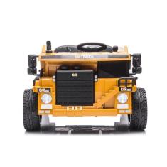 Imagem de Trator Caminhão Escavadeira Elétrico 12v Bang Toys 2 Motores E Controle Remoto Amarelo U